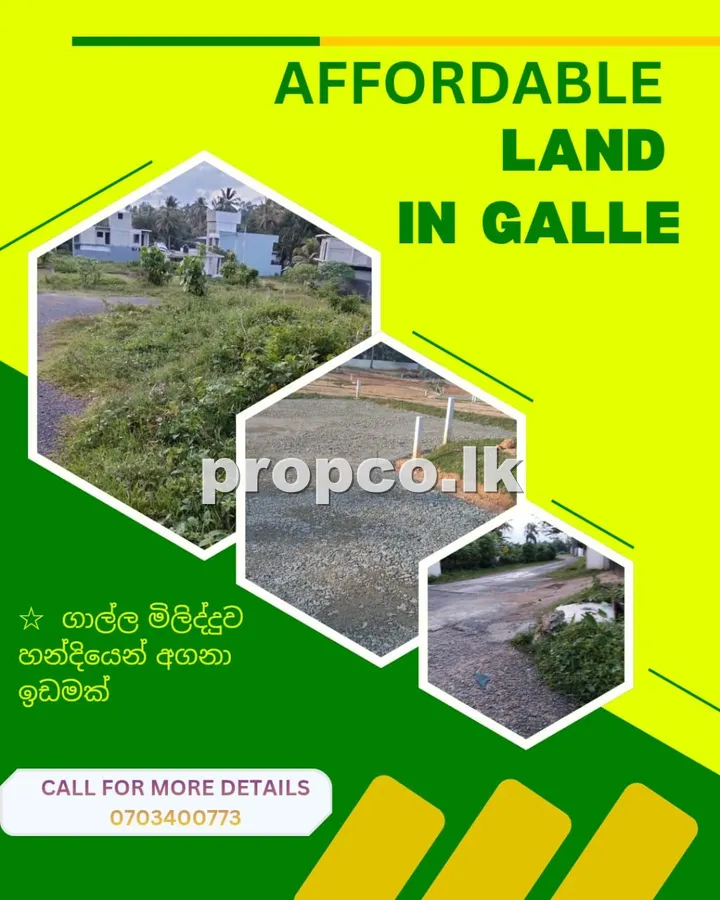 Land for sale in galle